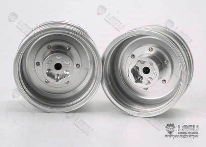 1/14 truck toy aluminum alloy front wheel hub wide tire W-2053 Tamiya tractor universal modified model accessories