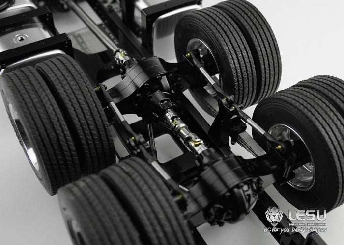 LESU 1/14 Tamiya benz1851 3363 tractor truck 6X4 metal chassis remote control model truck modification