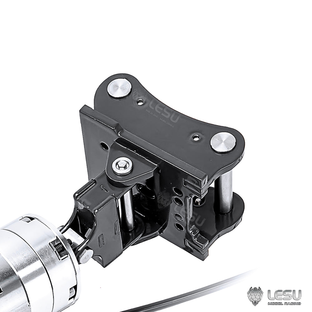 LESU 1/14 Metal Hydraulic Model Excavator Toy Quick Change Hydraulic Attachment Shell Bucket Double Petal Bucket AT-C0040