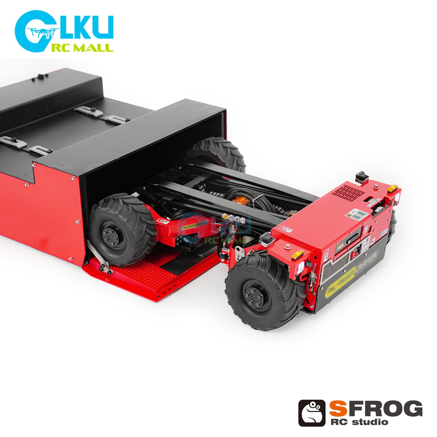 1/14 Scale RC Forklift SFROG-BM214 4WD Hydraulic Remote Control Construction Vehicle with Light & Sound