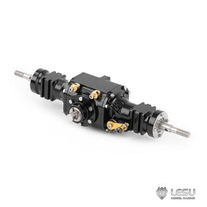 LESU 1/14 WA100M-8 loader with differential lock gear ratio 1:3 front axle and rear axle RD-2039 RC axle parts