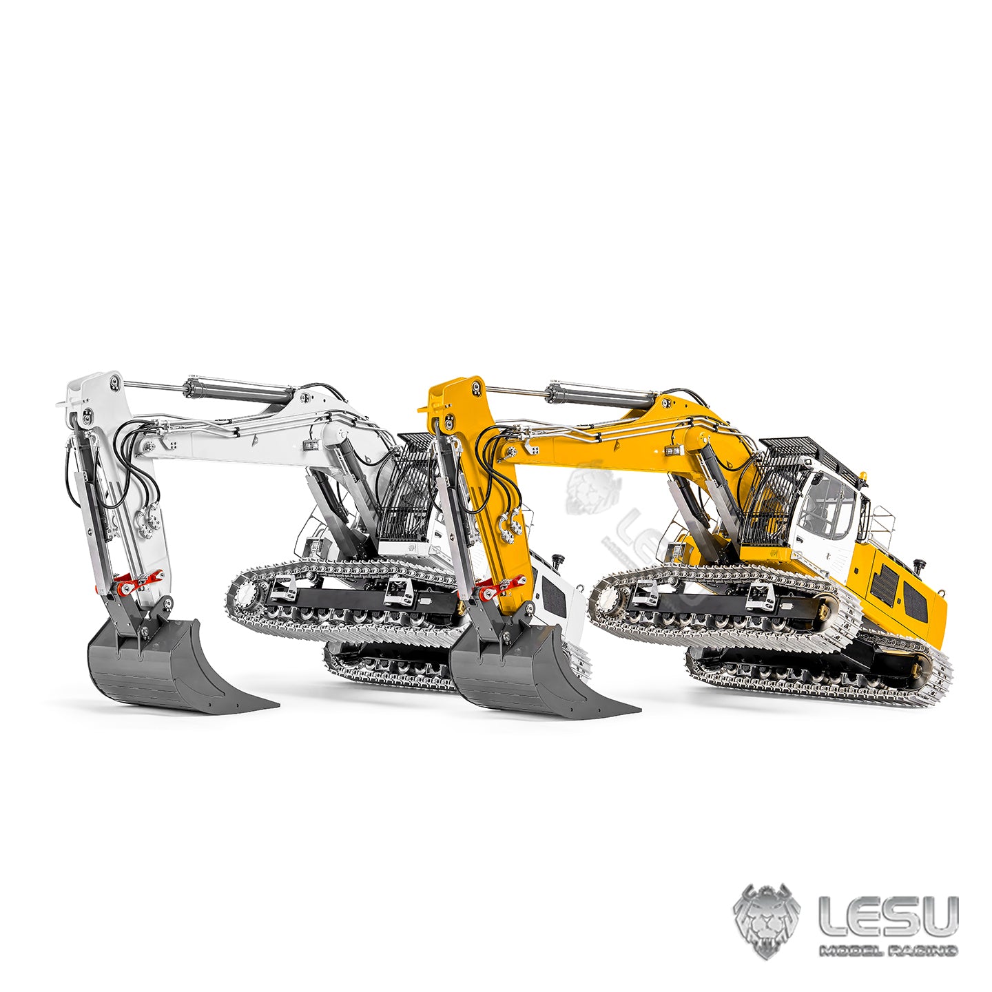 1/14 Hydraulic R956 Two-Section Arm Excavator Model BA-B0039 Motor Drive Version Dual Pump 6 Valve LESU