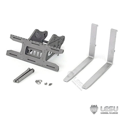 LESU 1/14 Engineering Hydraulic Excavator CAT 374F Modified Quick Change Metal Fork Attachment
