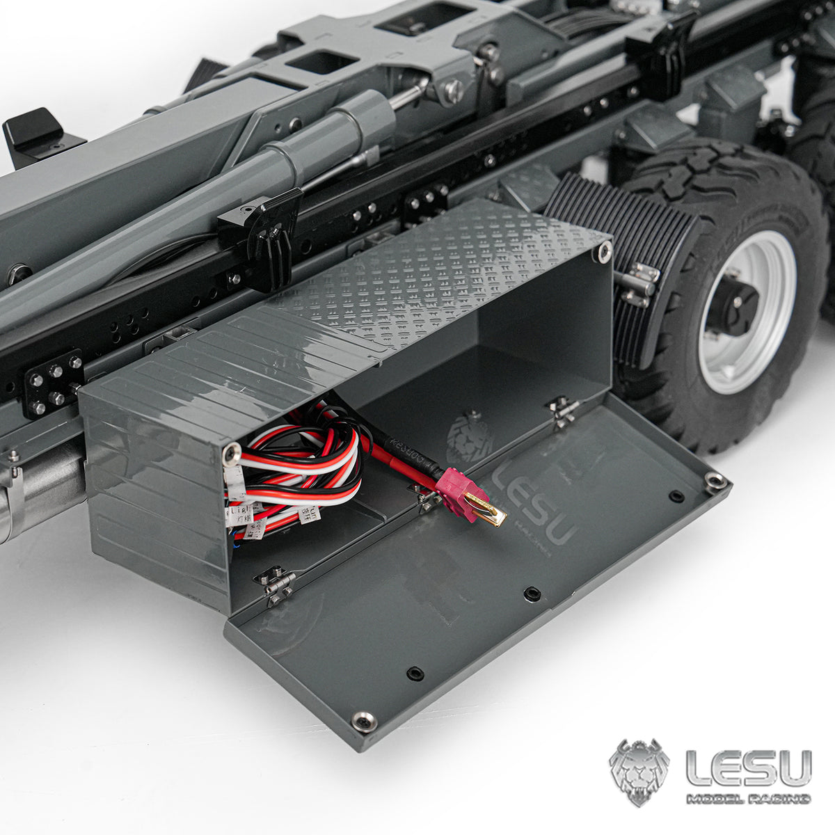 6×6 Telescopic Full‑Dump Trailer, RC Hydraulic Tipper Engineering Trailer Model, LS‑A0066‑A