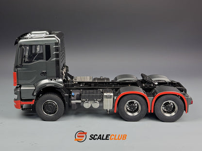 SCALECLUB 1/14 MAN TGS full metal door shell 6*6 tractor truck chassis