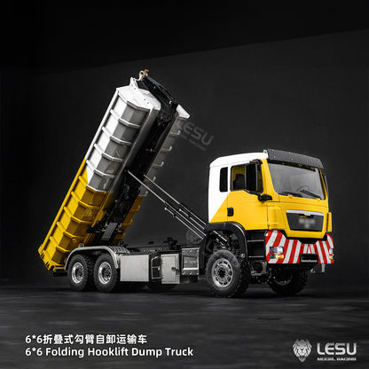 1/14 TGS 6×6 Folding Full‑Dump Roll‑Off Truck, 1‑Pump 5‑Spool Valve V2.0, LESU LS‑Z0102