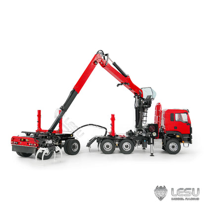 LESU 1/14 Truck-Mounted Log Grabber with Rotating Hydraulic Timber Crane - Simulation Engineering Vehicle LS-Z0073