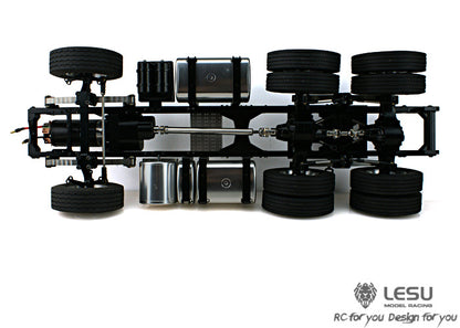 LESU 1/14 Tamiya Scania tractor truck metal three-axle 6X4 chassis remote control car model modification