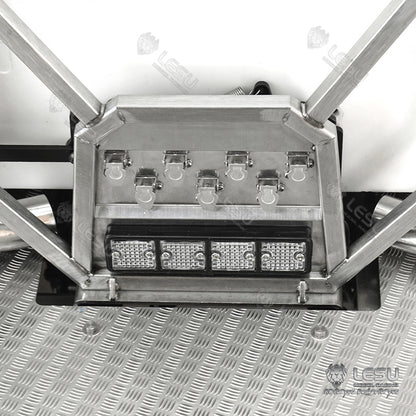 1/14 truck Tamiya tractor truck model toy FH16 exhaust double chimney with lighting wire rack set through hole