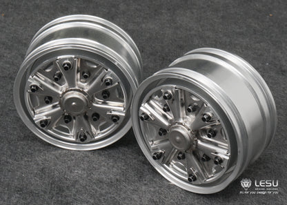 1/14 American truck front wheel hub aluminum alloy material W-2045 King tractor global route and other upgrades LESU