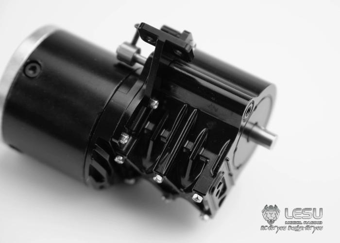 LESU1/14 truck Tamiya tractor gearbox F-5016 high torque second gear gearbox with transfer DIY dump truck