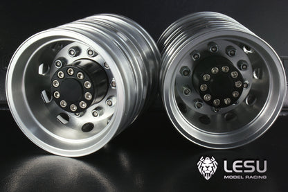 1/14 truck rear wheel hub aluminum alloy W-2012 Tamiya tractor mud head DIY dump truck model accessories LESU