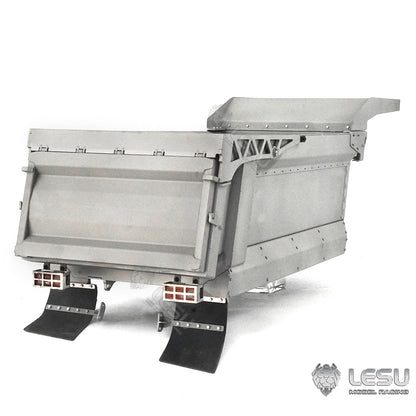 LESU 1/14 Tamiya truck remote control model toy hydraulic front cylinder 8*8 dump truck modified metal container