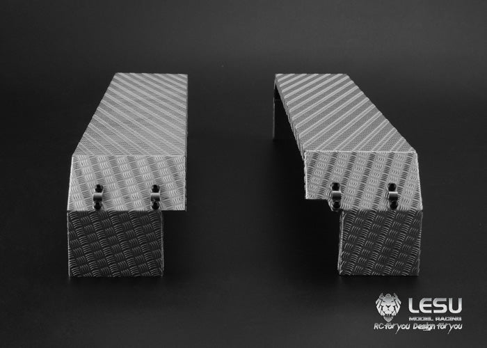 1/14 Truck Three-axle Fender LS-20160901-A-6 Stainless Steel Sand Plate Heavy Towing DIY Engineering Vehicle Model