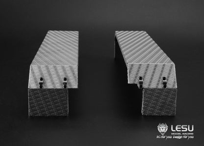 1/14 Truck Three-axle Fender LS-20160901-A-6 Stainless Steel Sand Plate Heavy Towing DIY Engineering Vehicle Model