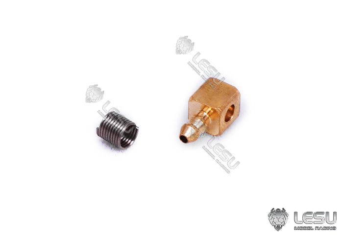 LESU engineering machinery model hydraulic components Y-1533 copper tube welding straight bend nozzle excavator metal accessories