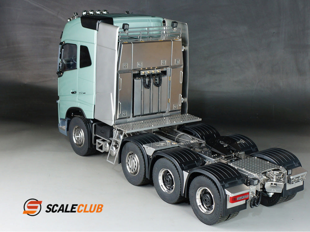 Sscaleclub Model for Tamiya 1/14 RC Engineering Heavy Duty Towing Truck Model Toy Metal Equipment Rack Toolbox Upgrade Parts