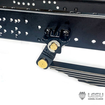 1/14 truck Tamiya tractor X-8011 simulation straight steel plate power bridge front suspension mud head DIY model LESU