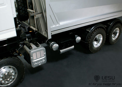 1/14 truck Tamiya tractor G-6061 simulation battery box gas tank DIY mud head modification wiring LESU