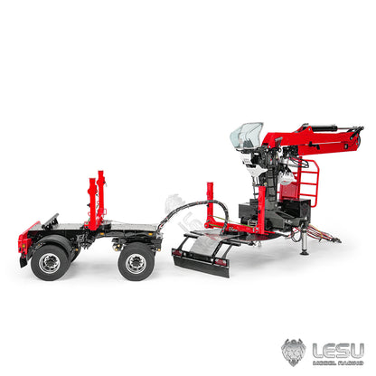 LESU 1/14 Truck-Mounted Log Grabber with Rotating Hydraulic Timber Crane - Simulation Engineering Vehicle LS-Z0073