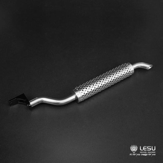 LESU 1/14 truck simulation exhaust pipe chimney non-through hole solid G-6069 Tamiya draghead mud decorative piece model