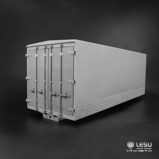 LESU 1/14 Truck Model Long 6X4 Flatbed Truck Modified Stainless Steel Container LS-A0015