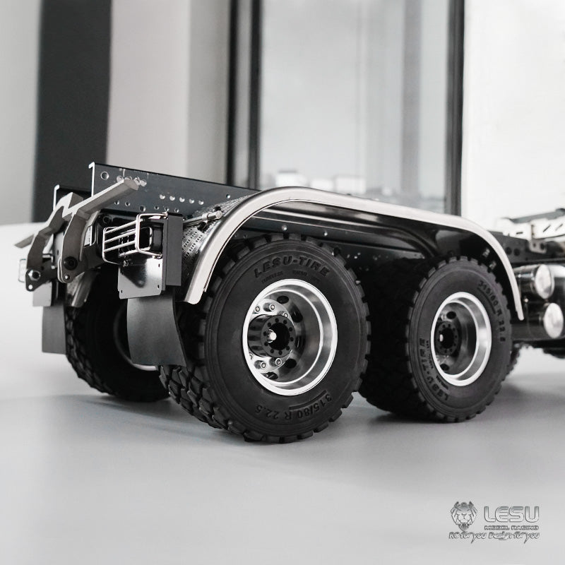 1/14 Truck Double Axle Fender S-1243 Rear Wheel Sand Plate Tamiya Mud Truck Dump Truck Model Accessories LESU