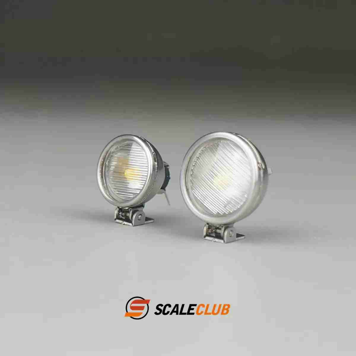 Scaleclub 1/14 Tamiya tractor truck dump truck climbing off-road upgrade metal small spotlight metal lamp cup