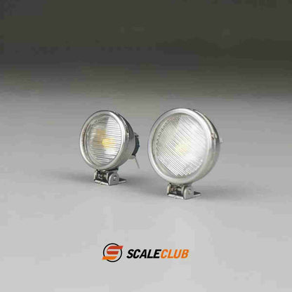 Scaleclub 1/14 Tamiya tractor truck dump truck climbing off-road upgrade metal small spotlight metal lamp cup