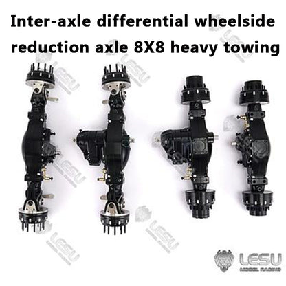 LESU 1/14 Tamiya truck remote control model modified inter-axle differential wheel side reduction axle