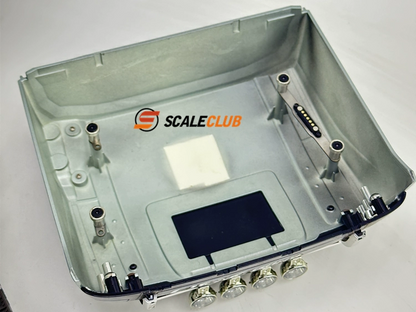 scaleclub 1/14 Tamiya tractor truck magnetic high roof kit battery modification European style