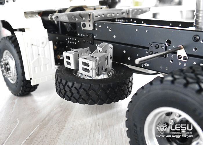 1/14 truck spare tire rack wheel anti-slip set G-6152 Tamiya mud head DIY tractor model LESU