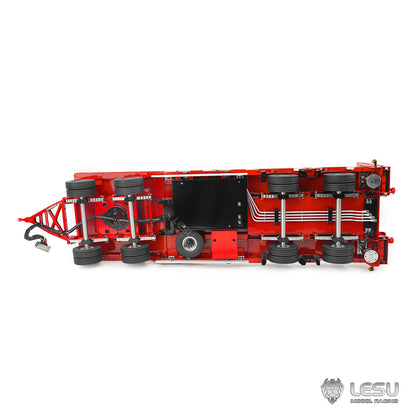 LESU 1/14 Hydraulic Engineering Trailer Small Wheel Trailer LS-A0049 Suitable for Tamiya Dump Truck Heavy Duty Tractor
