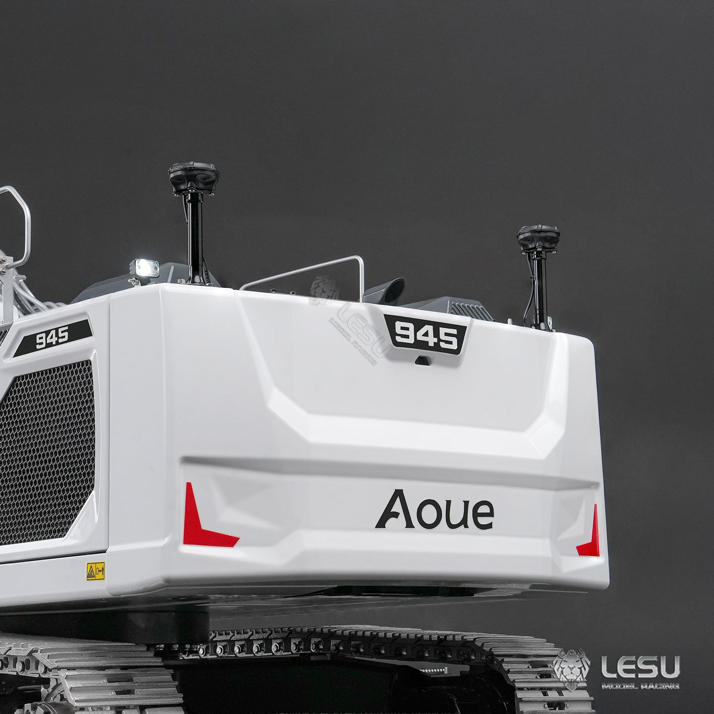 LESU 1/14 Engineering Remote Control Hydraulic Model CNC 7-way Directional Valve Aoue-945 Long Arm Excavator BA-B0034