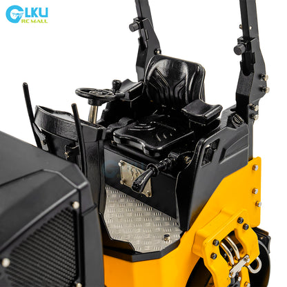 BOMAG 120AD RC 1/14 Metal Desktop Miniature Dual Drive Dual Vibration Small Road Roller Model Toy