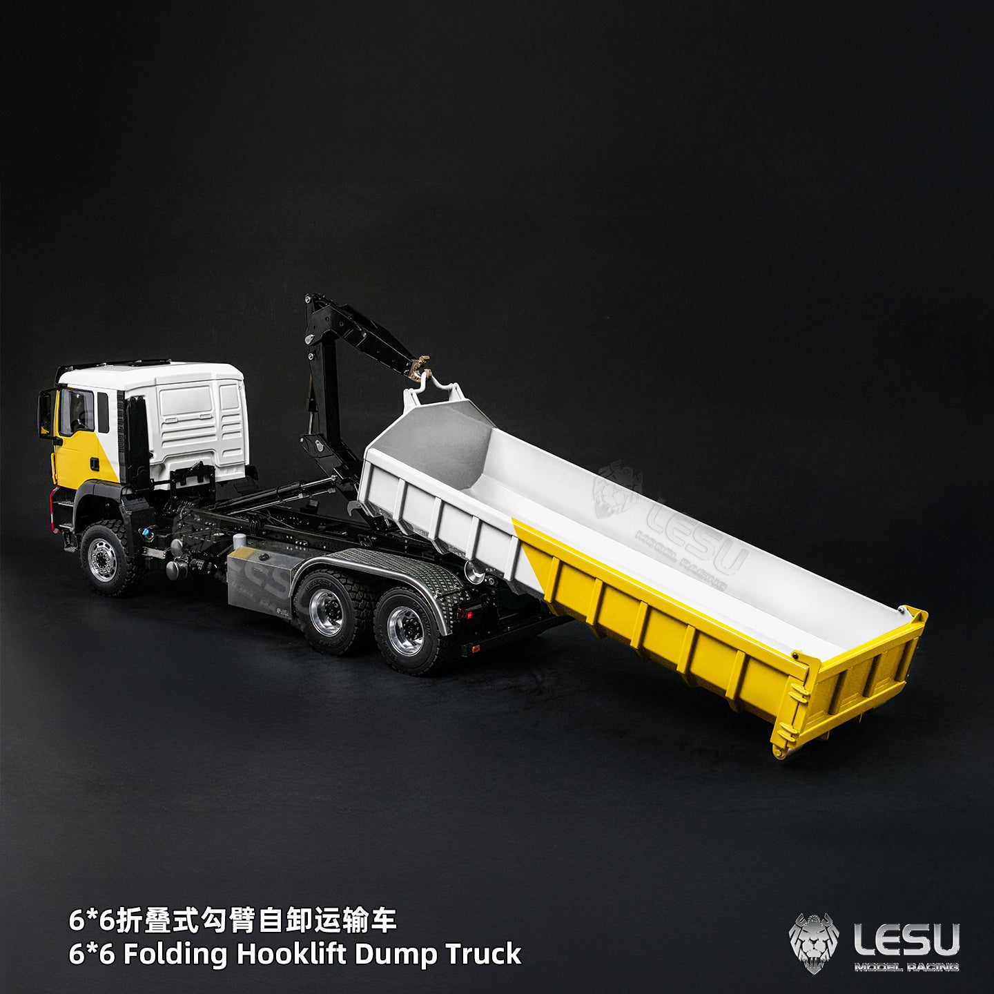 1/14 TGS 6×6 Folding Full‑Dump Roll‑Off Truck, 1‑Pump 5‑Spool Valve V2.0, LESU LS‑Z0102