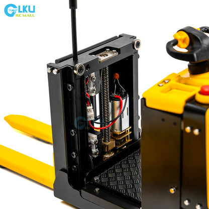 HT HOBBY 1/14 Mini Remote Control Electric Metal RC Model Yale MO55 Forklift with Lighting and Sound System