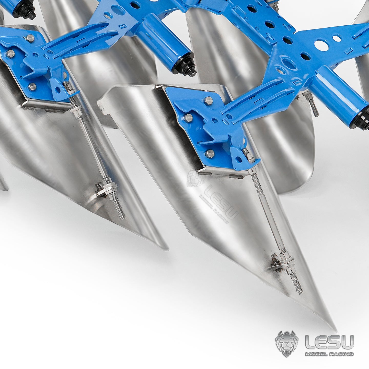 LESU 1/14 Tractor‑Compatible Hydraulic Two‑way Reversible Plow AT‑C0072, Metal Tractor Accessory
