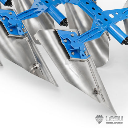 LESU 1/14 Tractor‑Compatible Hydraulic Two‑way Reversible Plow AT‑C0072, Metal Tractor Accessory