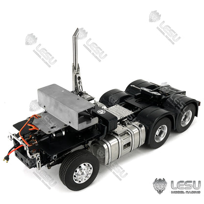 LESU 1/14 Tamiya Volvo 6X6 tractor truck model toy model metal chassis shell can be directly installed