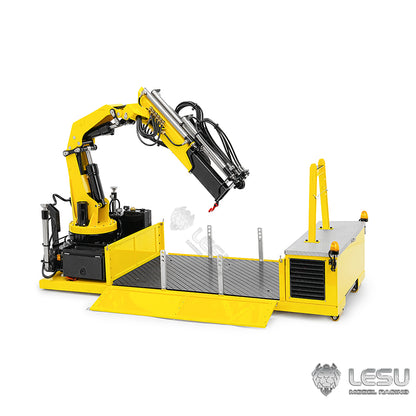 LESU 1/14 Truck 8X8 Roll-on/Roll-off Truck Upgrade Kit Fully Unloaded 7-Valve Truck-mounted Crane Ballast Bucket Assembly