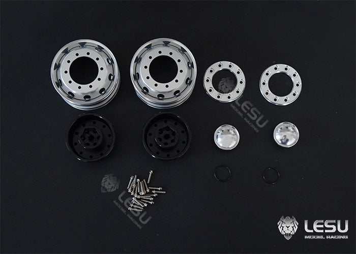 1/14 truck toy aluminum alloy CNC made front wheel hub W-2051 Tamiya tractor model accessories