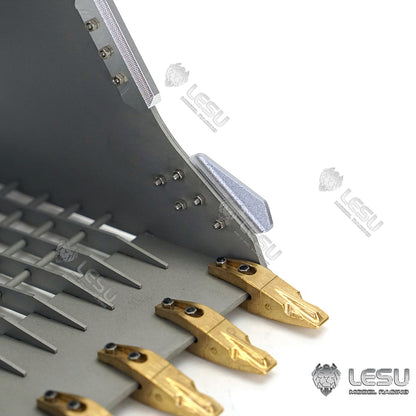 LESU 1/14 simulation hydraulic excavator PC360, wheel excavator, small short tail modified quick-release grille bucket accessories