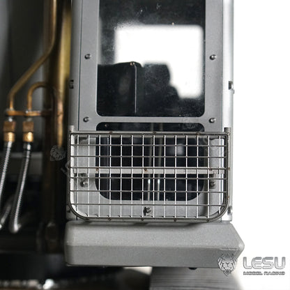 LESU 1/14 remote control hydraulic model PC360 excavator cab top metal anti-collision mesh spotlight