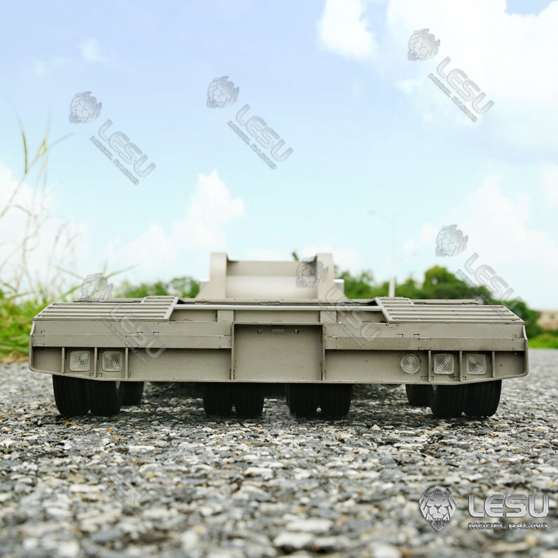 LESU 1/14 Tamiya Truck Engineering Trailer Metal Small Wheel Semi-trailer LS-A0005