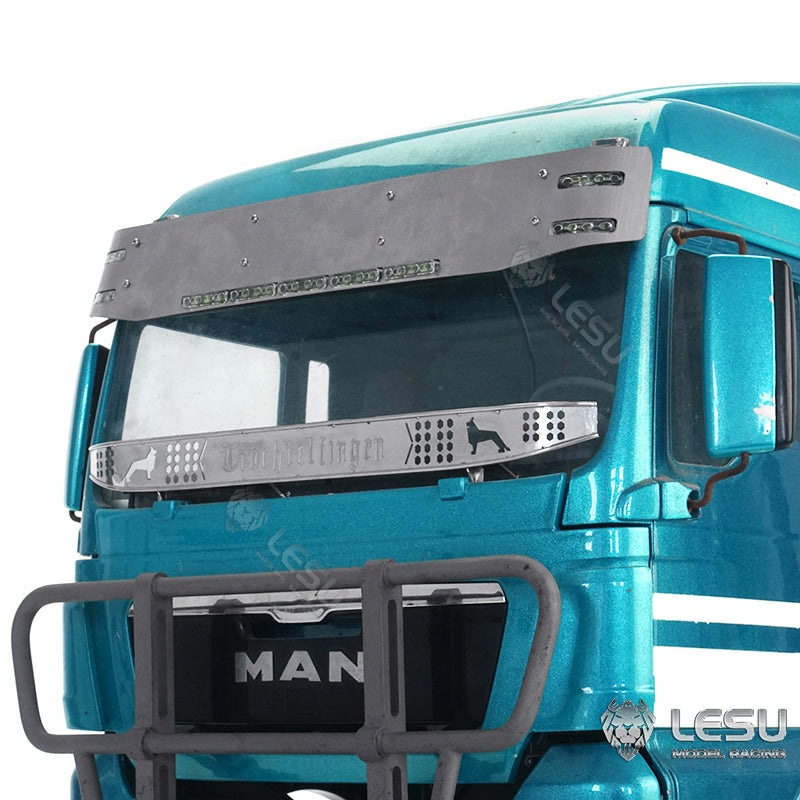 For 1/14 RC Tamiya TGX tractor truck model sun visor lighting set upgrade accessories LESU S-1304-A C