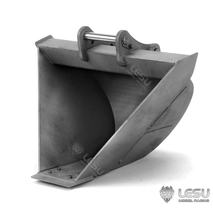 LESU 1/14 simulation hydraulic excavator PC360, wheel excavator, small short tail modified quick-detach metal trapezoidal bucket accessories