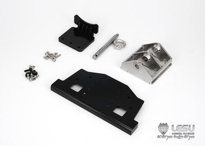 LESU Metal Front Bumper with Coupler Winch Set G-6143 for Tamiya TGS 1/14 RC Truck Model Toy Upgrade Simulation Decoration Parts
