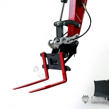 LESU 1/14 Engineering Machinery Model Excavator ET35 Modified Quick Change Fork Attachment