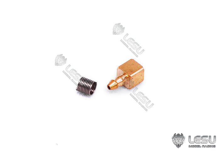 LESU engineering machinery model hydraulic components Y-1533 copper tube welding straight bend nozzle excavator metal accessories